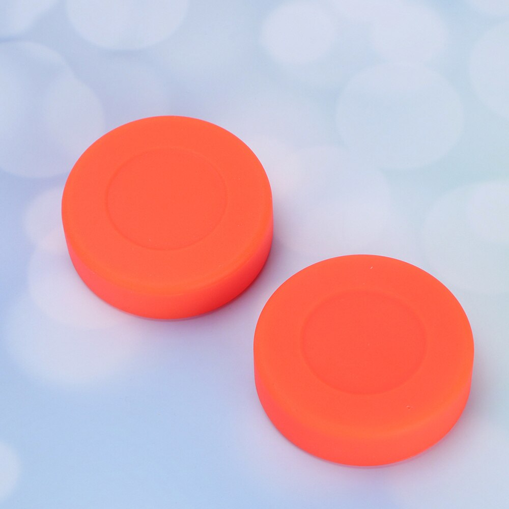 Bolas de Hockey sobre hielo de goma dureza ajustable, suministros deportivos, color naranja, 10 Uds.