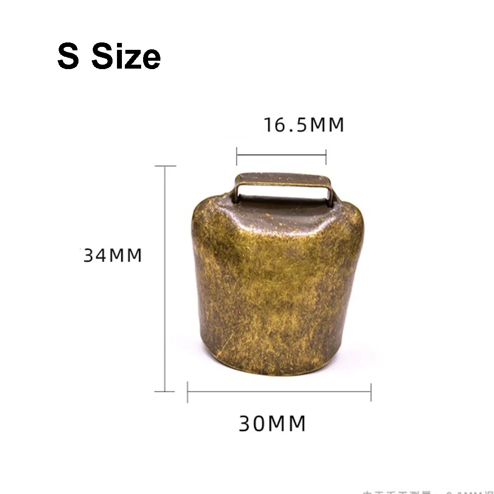 Campana de Metal para pastoreo, campana para ovejas y vacas, campanas de cobre para ganado, ovejas, campana fuerte para animales, accesorios de campana de posicionamiento para vacas y ovejas: Verde claro