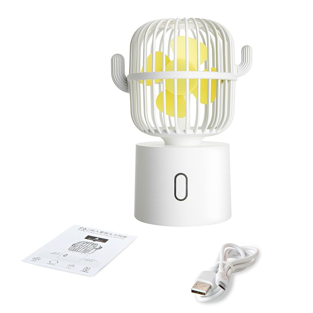 Cactus Fan Desktop Schudden Hoofd Mini Kleine Vent... – Grandado