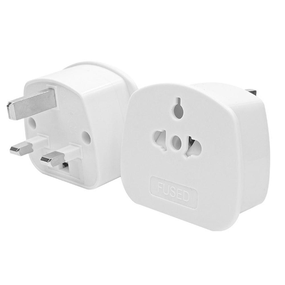 German/EU Plug Conversion Socket 1 to 2 Way Power Adapter with Outlet Switch European/German Conversion Plug Travel Plug Adapter: UK to EU White