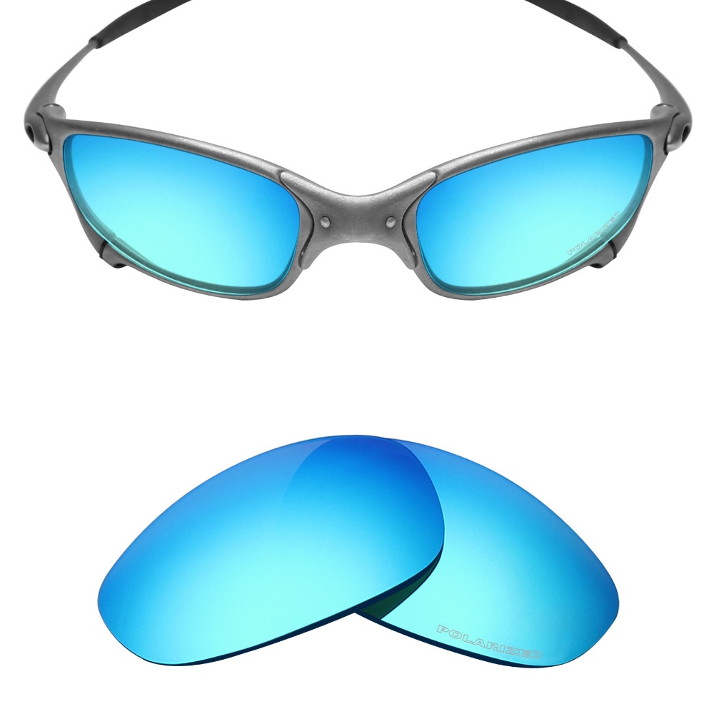 Mryok + Gepolariseerde Weerstaan Zeewater Vervanging Lenzen Voor Oakley Juliet X-Metalen Zonnebril Ice Blue