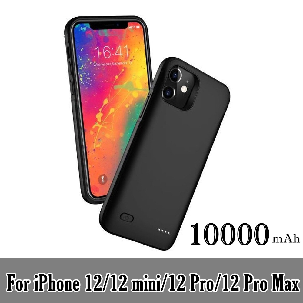 10000Mah Ultra Slim Power Bank Voor Iphone 12 Pro Max Case Batterij Oplader Voor Iphone 12 Mini 12 powerbank Opladen Case