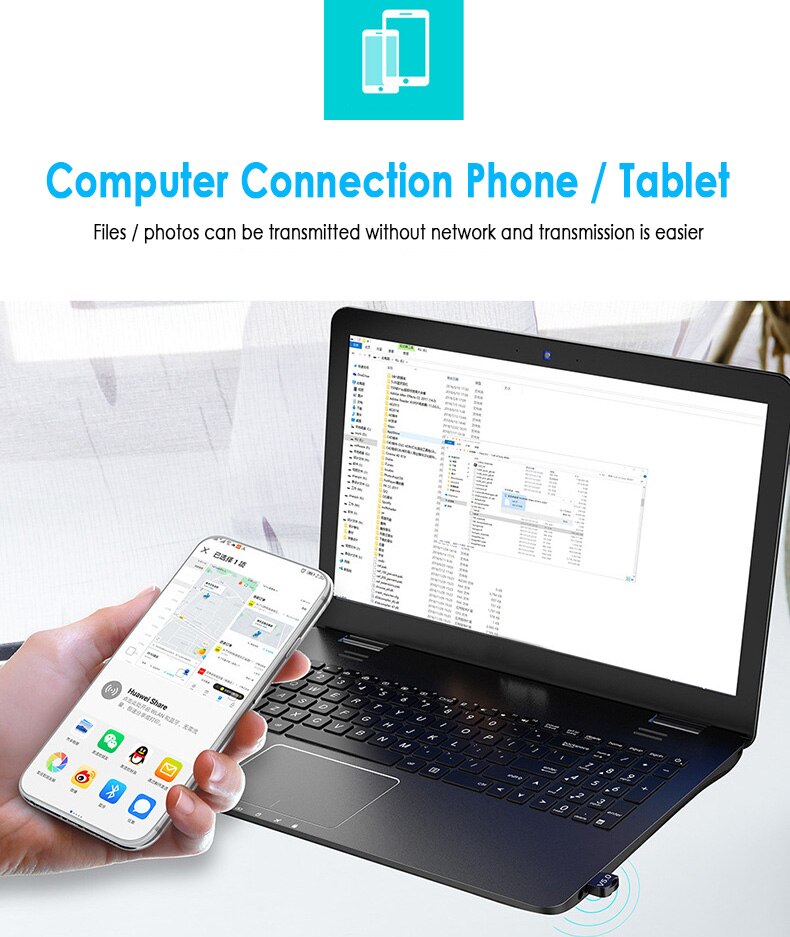 Bluetooth 5.0 Wireless USB Adapter For Computer Bluetooth USB Bluetooth 5.0 PC Adapter Bluetooth Receiver Transmitter