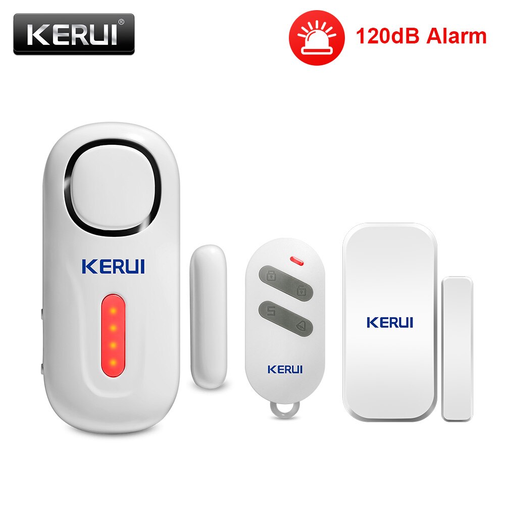 KERUI 120DB Wireless Door/Window Entry Security Burglar Sensor Alarm PIR Magnetic Smart Home Garage System Remote Control Led: KIT12 Alarm