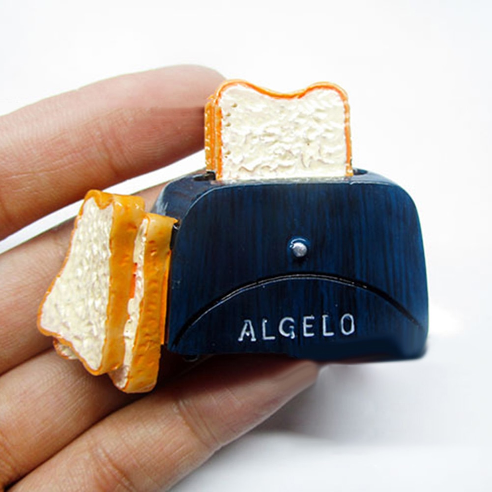 Ei Melk Koffie Cup Brood Koelkast Magnetische Koelkast Sticker Hars Koelkast Stickers Creatieve Leuke Magneet Keuken Decor