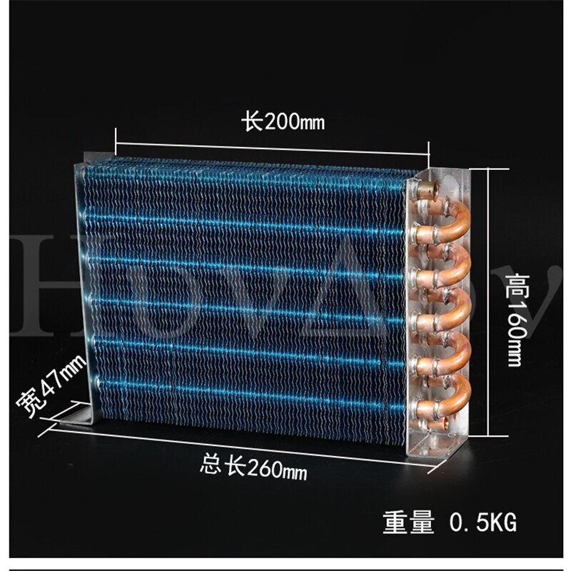 Vriezer Koelkast Condensor Koperen Buis Radiator Koellichaam Zelfgemaakte Kleine Verdamper Koeling Waterkoeling Universele: C