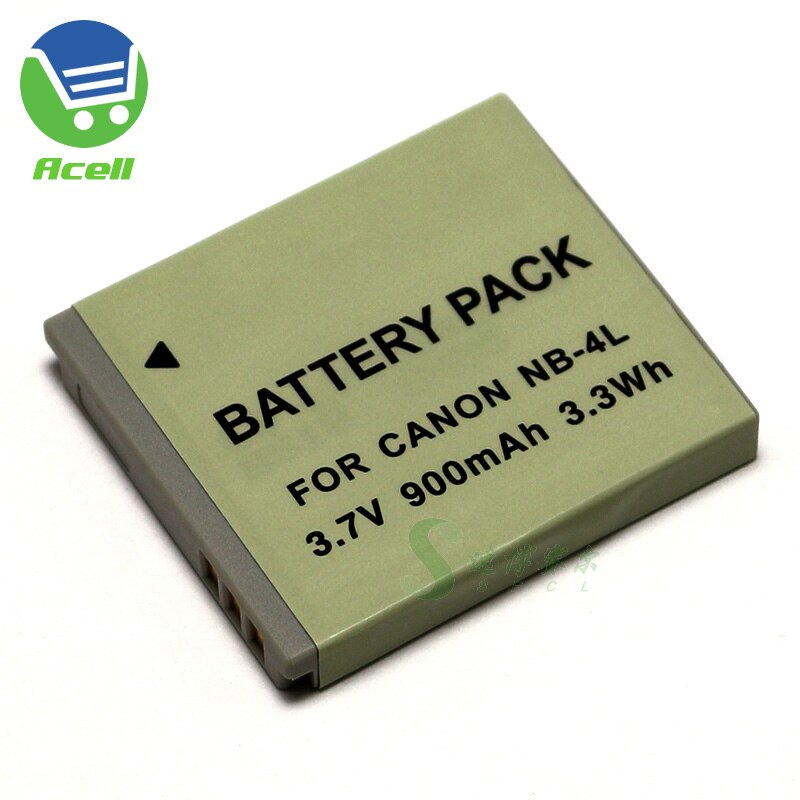 Lot De 2 Batteries EXTENSILO Pour Appareils Photo Canon Ixus - 800mAh, 3.7V, Li-ion, Neuves