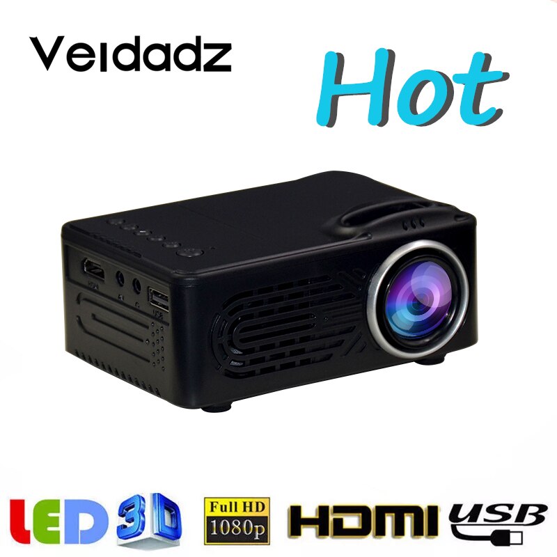 Veidadz 814 Mini Projector Ondersteunt 1080P Hd Afspelen Draagbare Led Projector Met Usb Ingebouwde Luidspreker Home Media speler