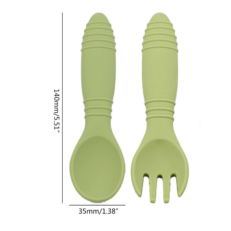 Kinderservies babyservies set siliconen vork lepel set voedingsbakjes bpa-vrij