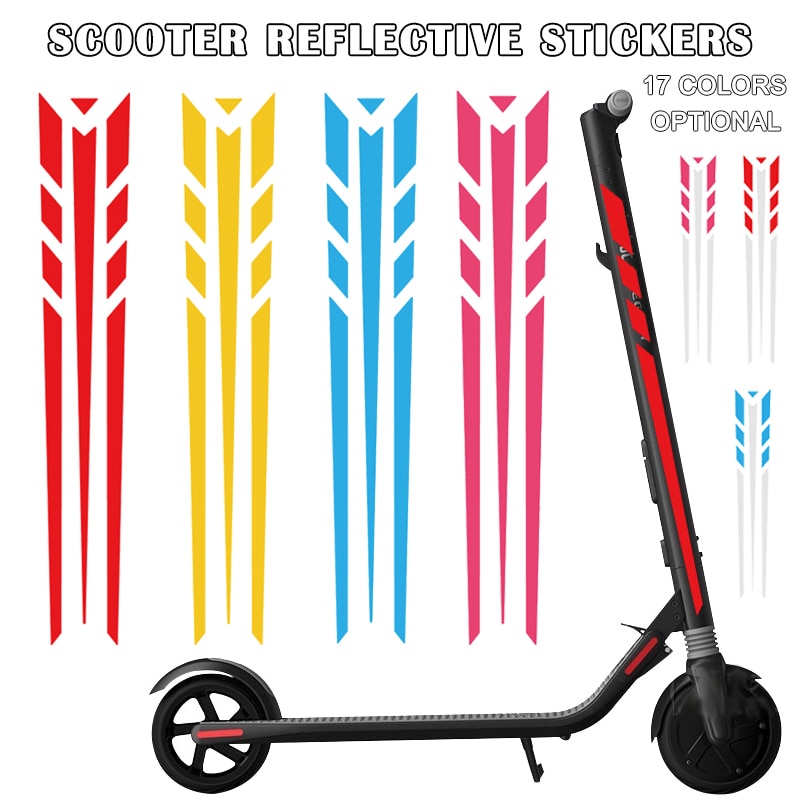 Reflective Safe Stickers Scooter Decoration for Ninebot ES1 ES2 ES3 ES4 BHD2