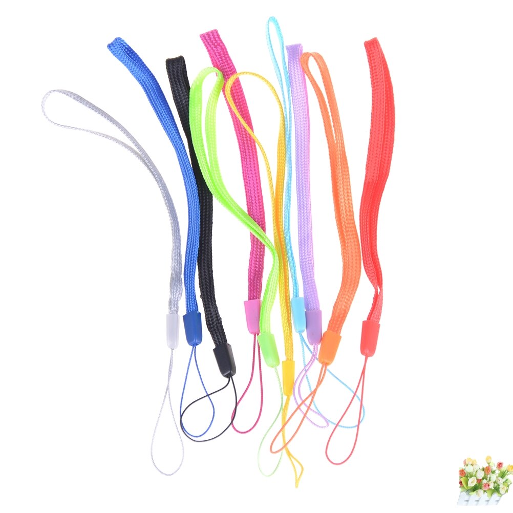 WNDUOKXH 10 stücke Anti Verloren Handy Lanyard DIY Ring Halterung Seil Schmuckstücke Handgelenk Strap Schlüsselanhänger Haken Tasche Zubehör