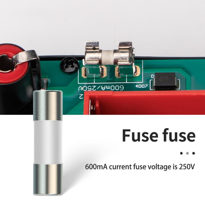 20pcs Ceramic Fuse For Multimeter Instrument 600mA 10A Ceramic British Plug Fuse