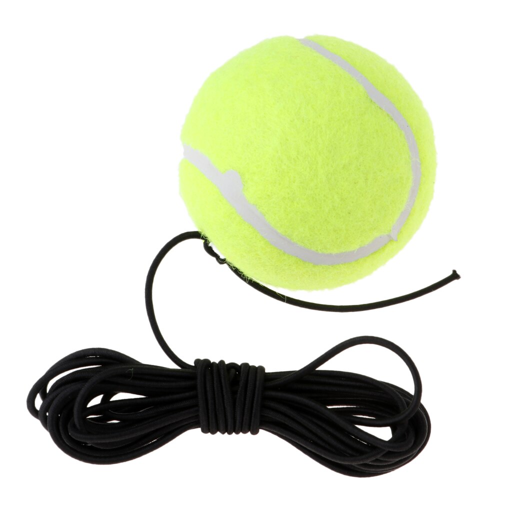 Enkel tennistreningsball og elastisk snor for innendørs/utendørs trening