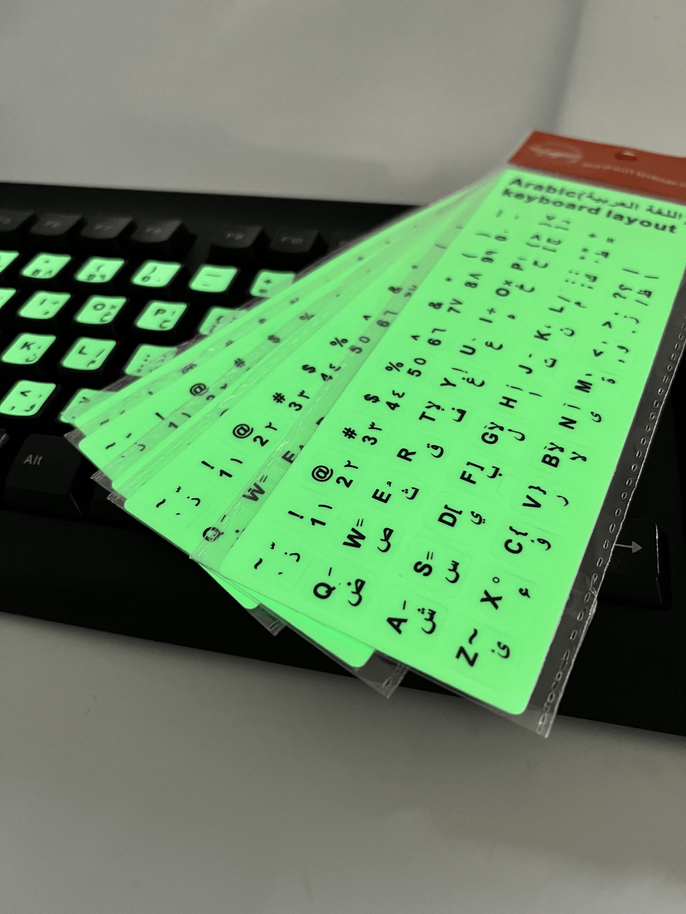 1pc Arabic/Hebrow/French keyboard luminous stickers notebook desktop computer button stickers