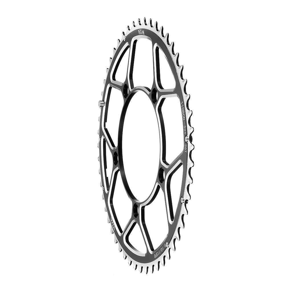 VXM-plato doble para bicicleta 110BCD 34T 50T 36T 52T 39T 53T, juego de bielas para bicicleta de carretera, disco de conducción, rueda dentada de aluminio, disco plegable para bicicleta