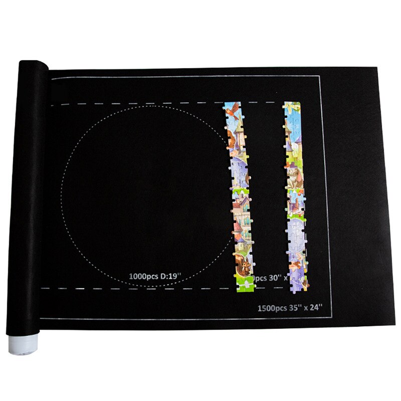1Pc Puzzels Mat Jigsaw Roll Mat Speelkleed Puzzels Deken Voor Tot 1000 Stuks Puzzel Accessoires Draagbare Reizen opbergtas