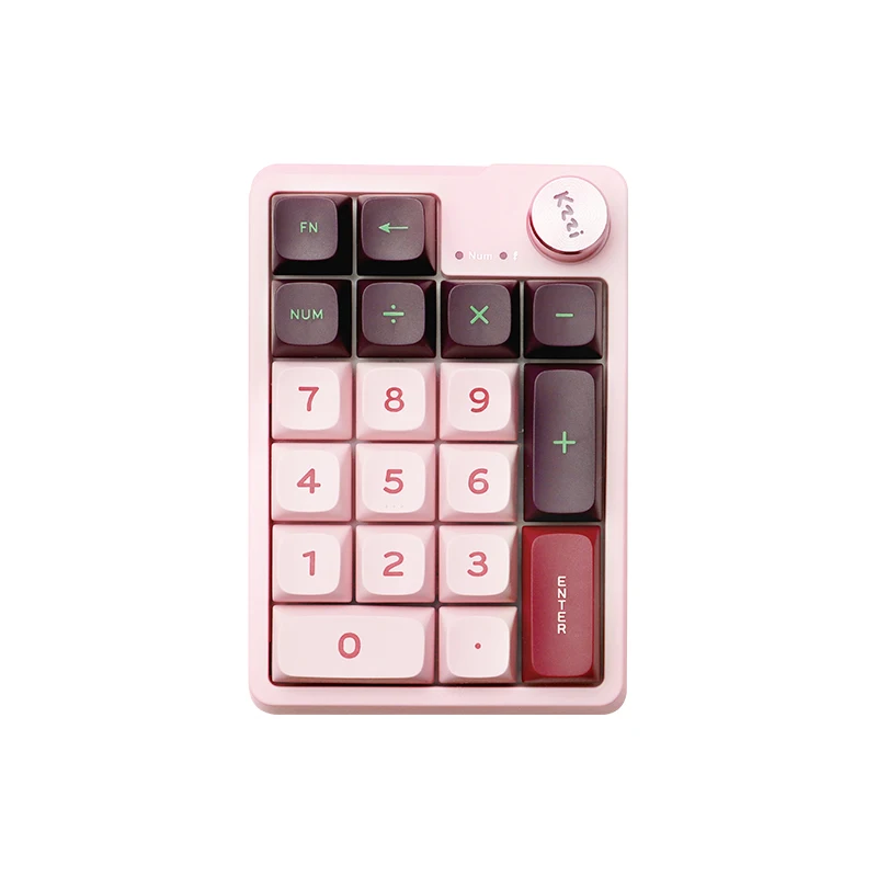 Kzzi K20 Toetsenbord 19 Toetsen 3 Modus Usb/2.4G/Bluetooth Draadloze Toetsenborden Maatwerk Nummer Pad Voor Pc Computer Accessoires: Olive