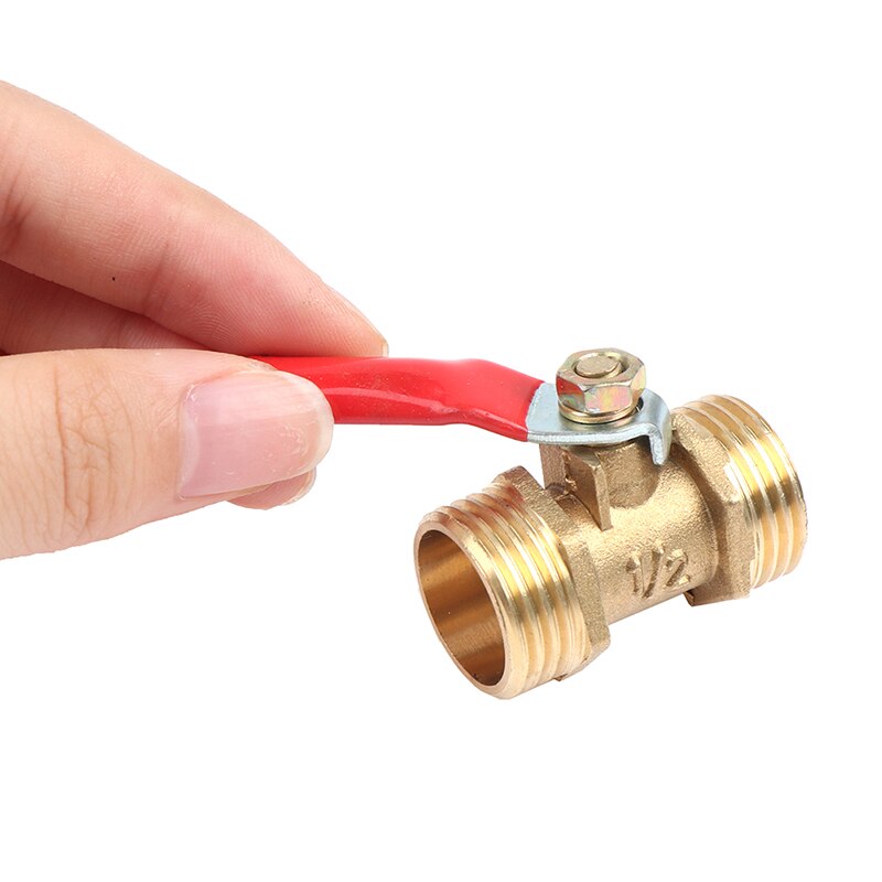 1PCS 1/4'' 3/8'' 1/2'' Brass Ball Valve BSP Threaded Air Water Oil Flow Control Plumbing Fitting