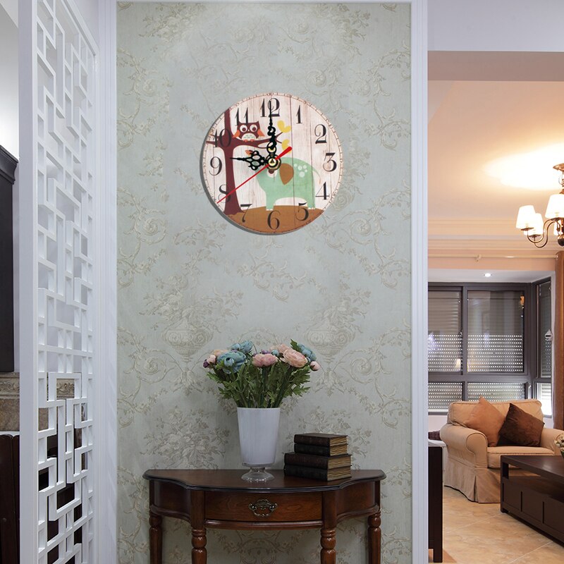 1pc årgang treveggklokke stor shabby elegant rustikk kjøkken hjem antikk stil