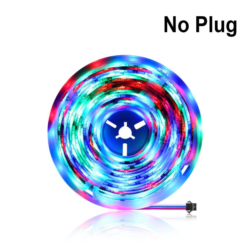 12V Bluetooth Smart lamp Dimmer Alexa Music DIY Function Led light Strip For Home Room Bedroom Party christmas decor lightings: 5M LED Strip only / Waterproof