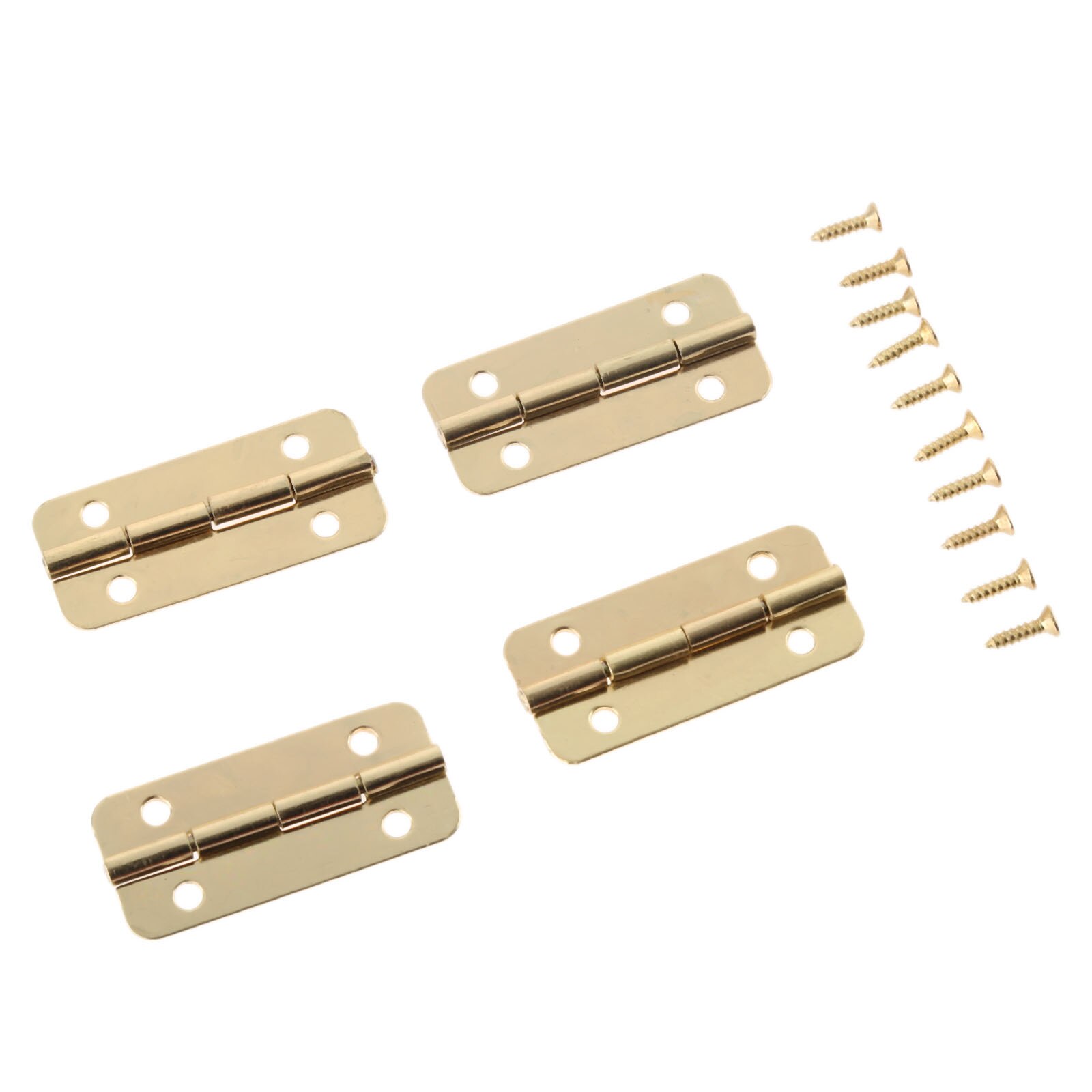4Pcs Cabinet Hinges Furniture Fittings Decorative Door Hinges for Jewelry Box Furniture Hardware