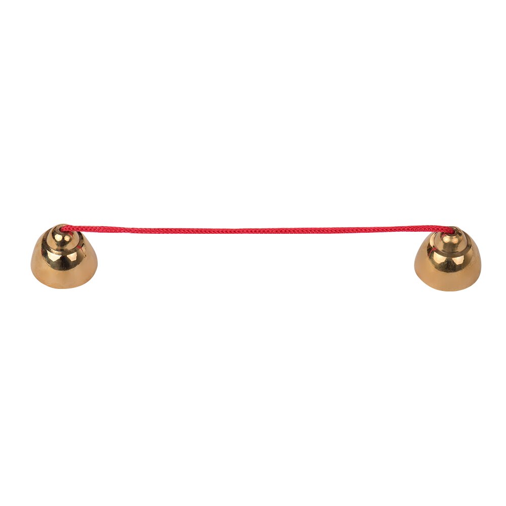 1 paire frapper cloches métal cloche Percussion Instrument de musique rythme jouet doré