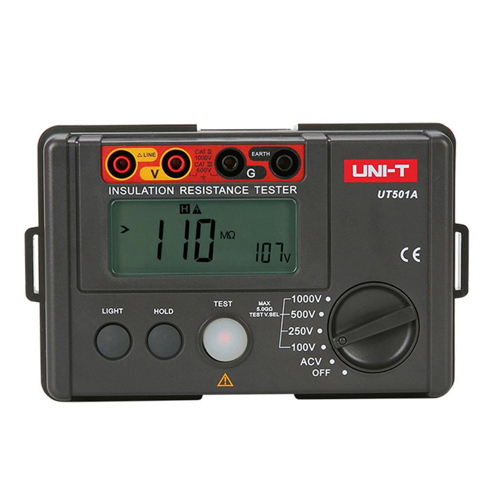 UT501A Insulation Resistance Meter Earth Voltage Meter Megohmmeter Voltmeter Insulation Resistance Tester