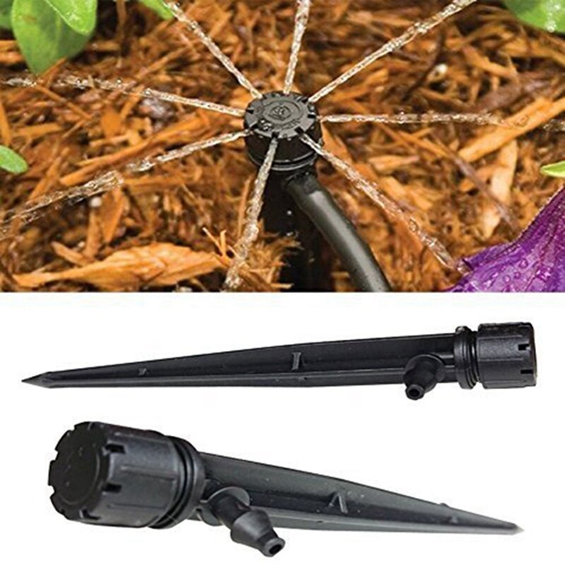 100 Pcs Drip Emitters,360 Degree Water Flow Drip Irrigation System &amp; 1 Set Pressure Washer Extension Spray Wand