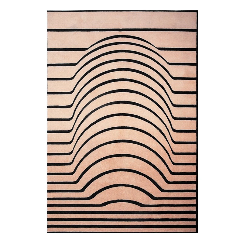 Girly Style-Tapis Minimaliste Moderne, Polymères Lavables, Lavable en Machine, Doux, Antidérapant, Tapis Perte, Salon, Chambre à Coucher: 150X220cm / Violet