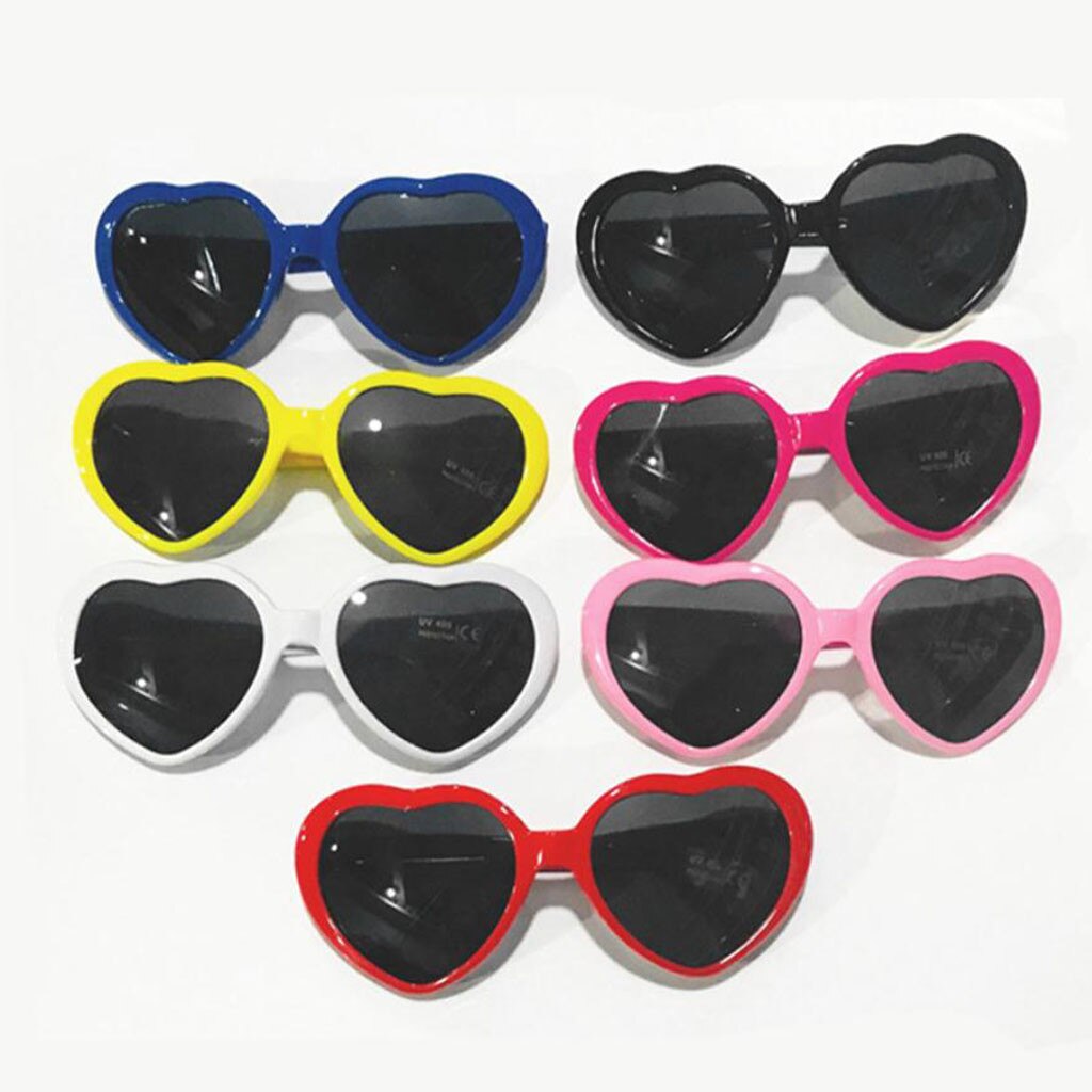 Bohemian Stijl Strand Liefde Bril 'S Nachts Hart-Vormige Lichten Geworden Liefde Speciale Effecten Bril Blauw Licht Blokkeren Bril