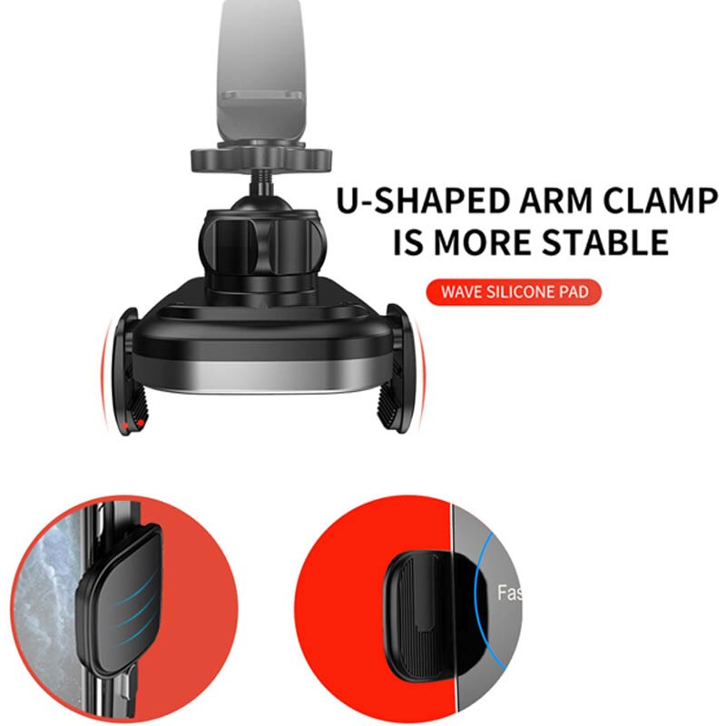 Qi Car Wireless Fast Charger Receiver Inductive Charger for iPhone 12 13 Pro Max Samsung Xiaomi Charging Phone Holder Dock 15W