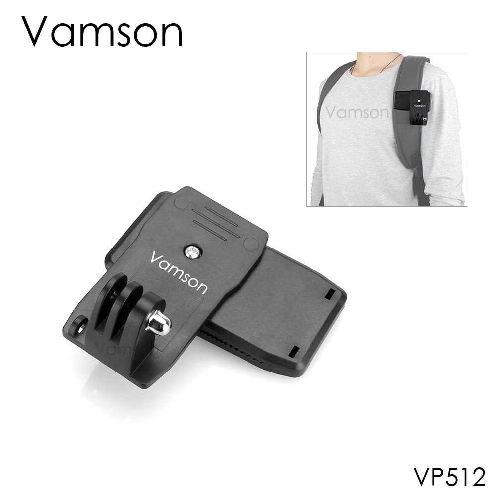 Vamson voor Gopro Accessoires voor Go Pro Hero 7 6 5 4 360-Graden Rotatie Clip voor Xiaomi yi voor SJCAM voor SJ4000 VP512