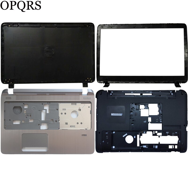 Cubierta inferior para ordenador portátil HP Probook 450, 455 G2 tapa superior de LCD, bisel frontal LCD, reposamanos, cubierta superior sin panel táctil, 791689-001/bisagras