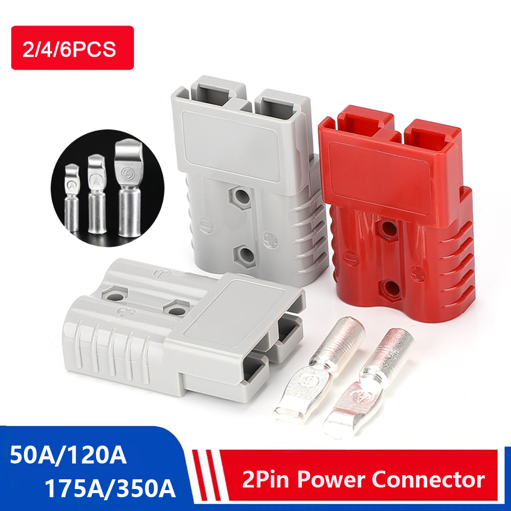 2/4/6PCS 50A 120A 175A 350A DC Plug Battery Quick Connect Disconnect Connector 600V Towing Winch Quick Connect Wire Harness Plug