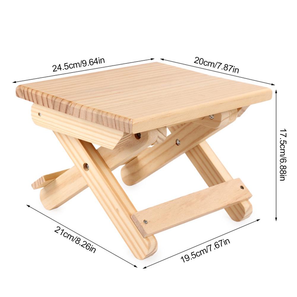 Tabouret pliant Portable en bois, chaise de pêche en plein air, petit tabouret pour usage intérieur et extérieur