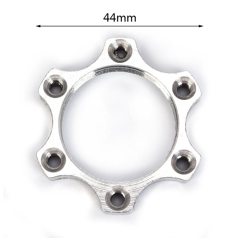 Adaptador de pestaña de 6 pernos para bicicleta, bujes roscados de rueda libre, Rotor de freno de disco, adaptador de pestaña, 1 Uds.