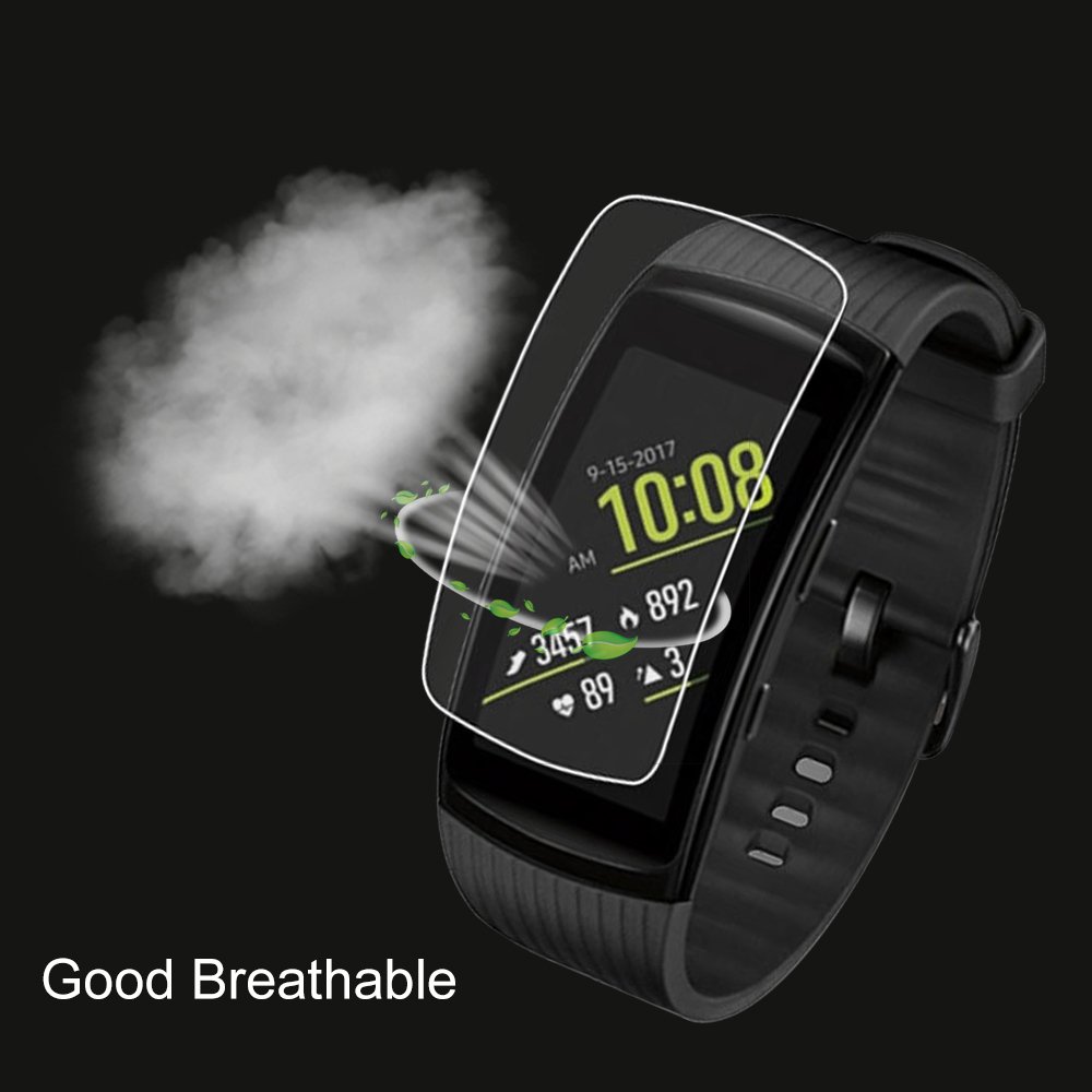 Protector de pantalla para Samsung Gear Fit 2 Pro para Gear Fit2/Pro Anti-rayado suave TPU Ultra HD película protectora transparente