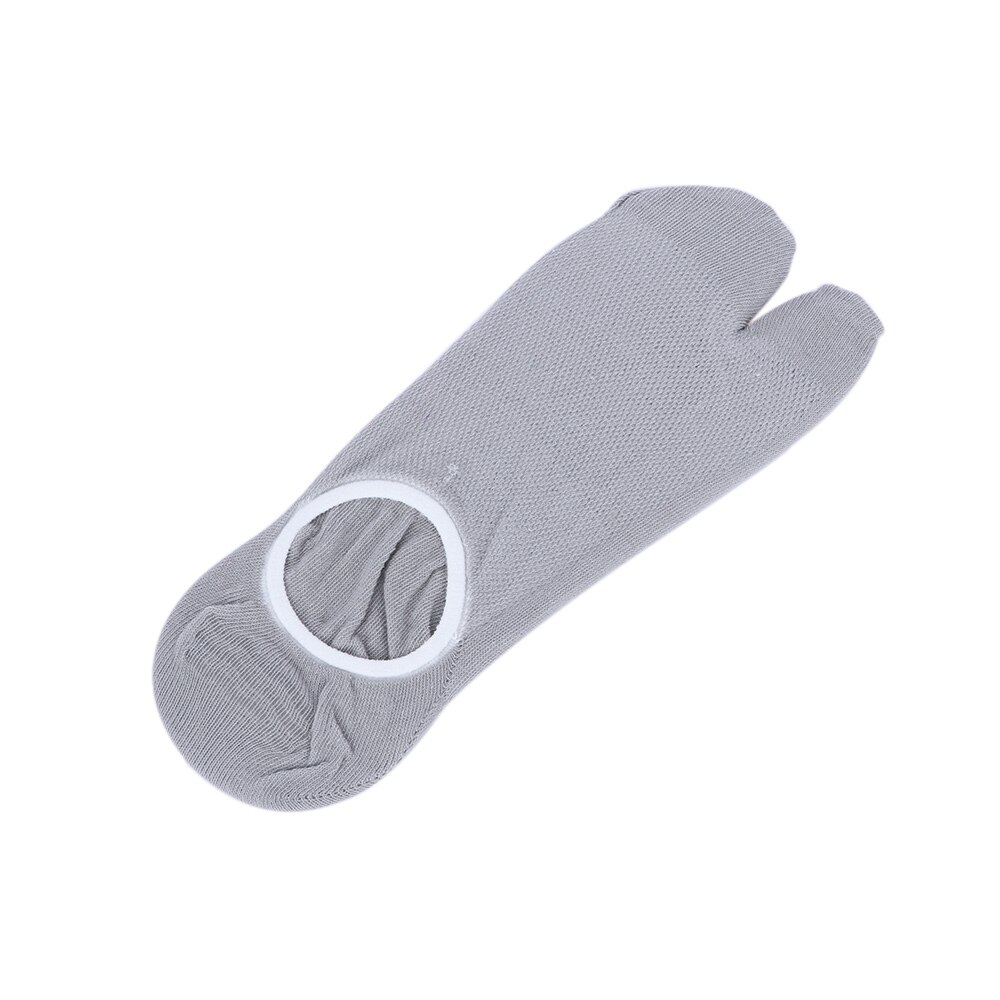 1 paar Lente Teen-splitting twee tenen Sokken Katoen Japanse Boot Sokken Vrouwen Print Twee Vinger Sokken Warmer grappige Sokken: grey