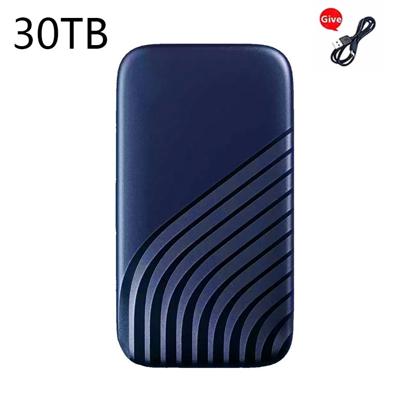 Lenovo SSD Flash Hard Drive External Type-C High Speed USB3.1 2TB 4TB 8TB SSD Storage Portable HD Hard Disk For Laptop: Orange