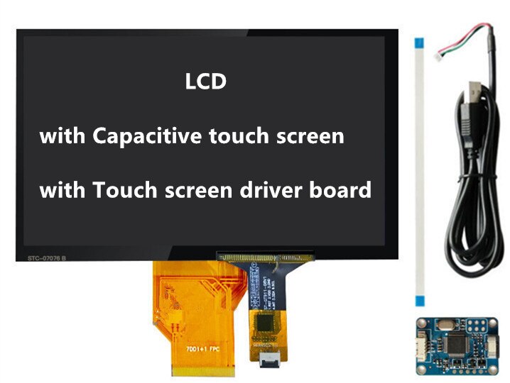 Pantalla táctil LCD de 7 pulgadas AT070TN90 V.1 AT070TN90 V.X 20000938-00, digitalizador capacitivo de resistencia con placa controladora: Style 1