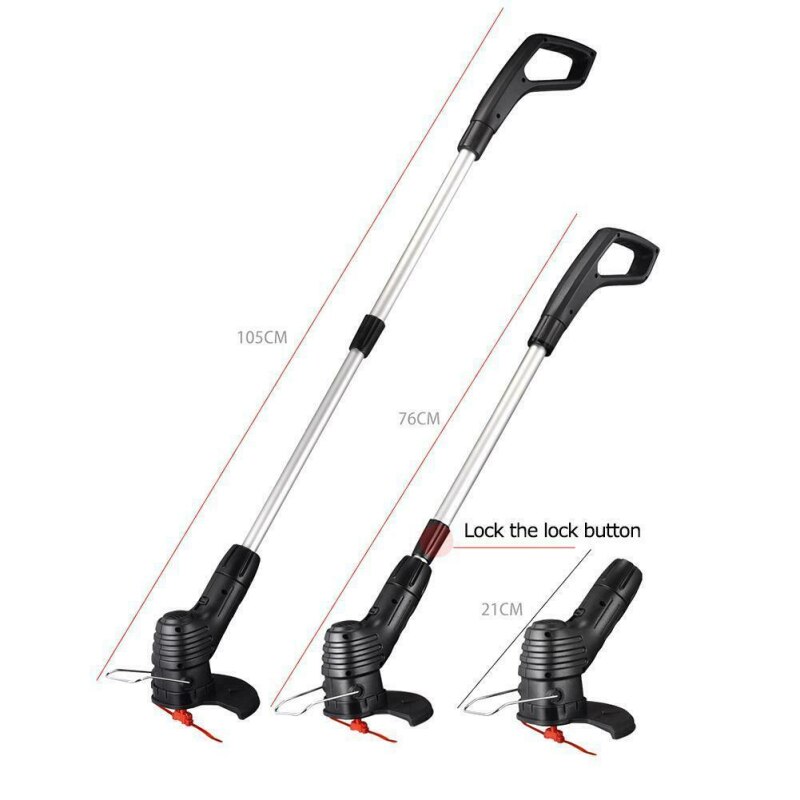 Portable Electric Grass Trimmer Handheld Lawn Mower Agricultural Household Cordless Weeder Garden Pruning Tool Brush Cutter