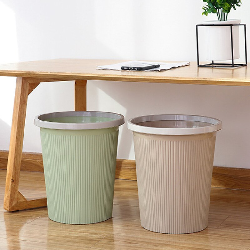 Kitchen Cabinets Storage Trash Bin Recycling Garbage Can Zero Waste Bathroom Bucket Office Container Sorting Rolling Bucket Pink