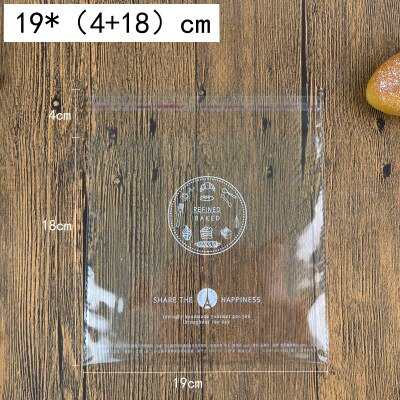 Sachets à biscuits adhésifs pour pâtisserie | 500 pièces, , sachet à pain Transparent, sachet d'emballage pour magasin de desserts: 05