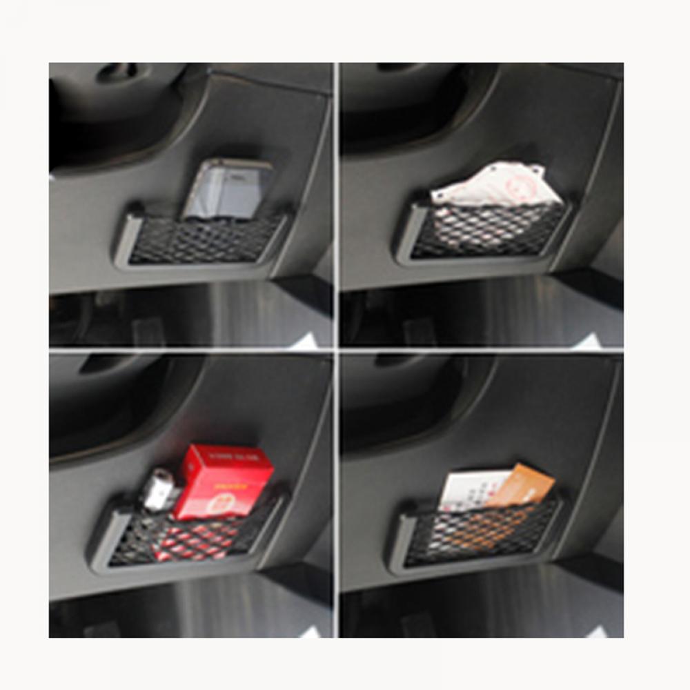 1pc Auto Car Seat Side Back Storage Net Bag Phone Holder Pocket Organizer Gps Phone Pen Card Debris Storage Bag Car Accessories