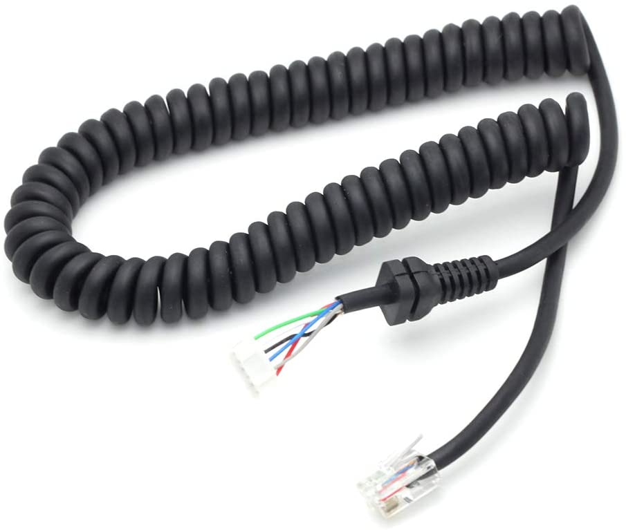 Cable de micrófonos para Yaesu, para MH-36, MH-36A6J, MH-36B6JS, MH42, MH-48, MH-48A6JA, MH-42B6J, pies-7800 pies-8900 MH-42C6J, FT-8900R