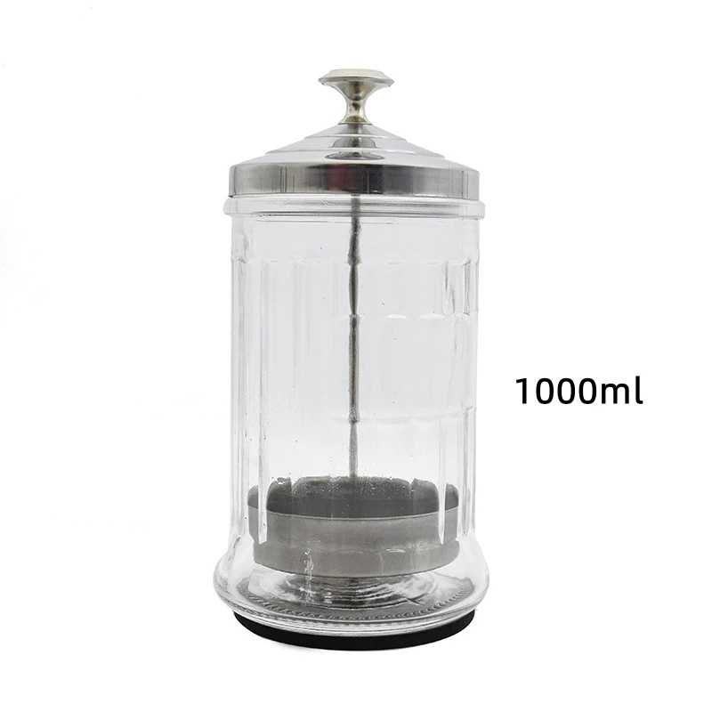Schönheit Haar Schönheit Schwamm Boden Edelstahl Glas Desinfektion Krug Filter Sauber Sterilisation Container Salon Werkzeuge: dunkel khaki
