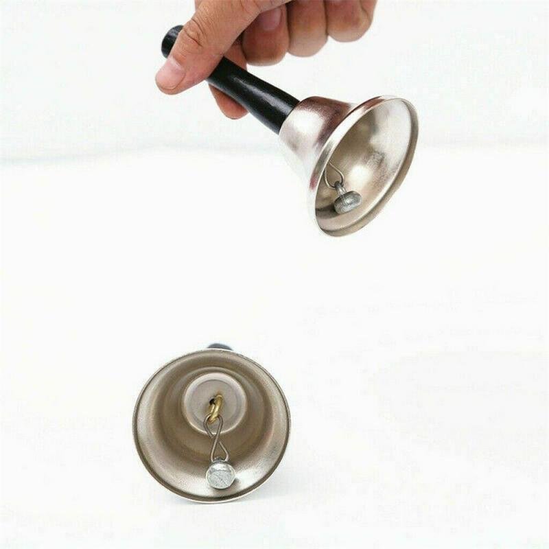Metal Christmas Decorations Santa Claus Hand Bells Rattles Old People Bells Christmas Hand Pole Bells Celebrate Rattle