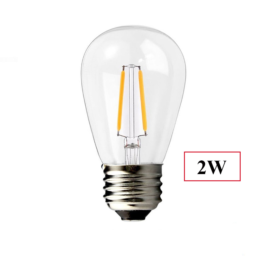 S14 Commercial Grade LED String Light With 5/10/15PCS Edison Bulbs E27 Waterproof for Outdoor Street Backyard Patio Cafe Bistro