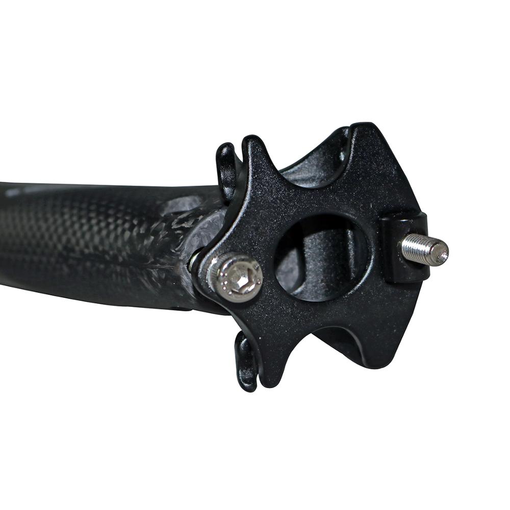 Tija de sillín 3k de 25MM, tubo de asiento de fibra de carbono, especial, /27,2/30,8x31,6/350mm, para bicicleta de montaña o carretera, novedad de 400