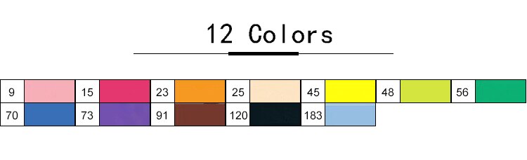 Touchfive Markers 12/24/30/40/60 80/168 Colors For Draw/Sketching/Alcohol/Dual Tip/Marker Sketchbook Artist Supples: 12 Colors